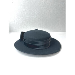 Vintage Joe Bill Miller Black Matilda Hat With Band And Bow (Michael Howard)